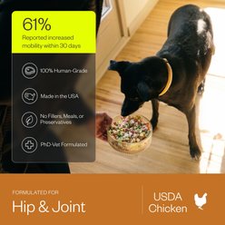 Maev Hip & Joint Human-Grade Raw Frozen Chicken Dog Food, 5-lb bag slide 2 of 9