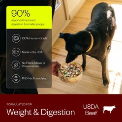 Maev Weight & Digestion Human-Grade Raw Frozen Beef Dog Food, 5-lb bag slide 2 of 9