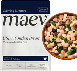 Maev Anxiety & Calming Human-Grade Raw Frozen Chicken Dog Food, 5-lb bag