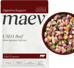 Maev Weight & Digestion Human-Grade Raw Frozen Beef Dog Food, 5-lb bag