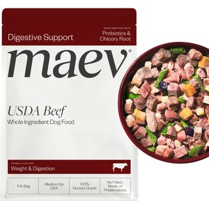 Maev Weight & Digestion Fresh Frozen Raw Human-Grade Beef Dog Food, 5-lb bag