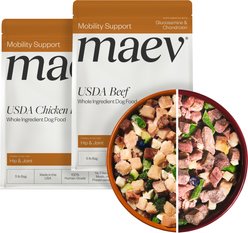 Maev Hip & Joint Human-Grade Raw Frozen Beef & Chicken Variety Pack Dog Food, 5-lbs Beef, 5-lbs Chicken