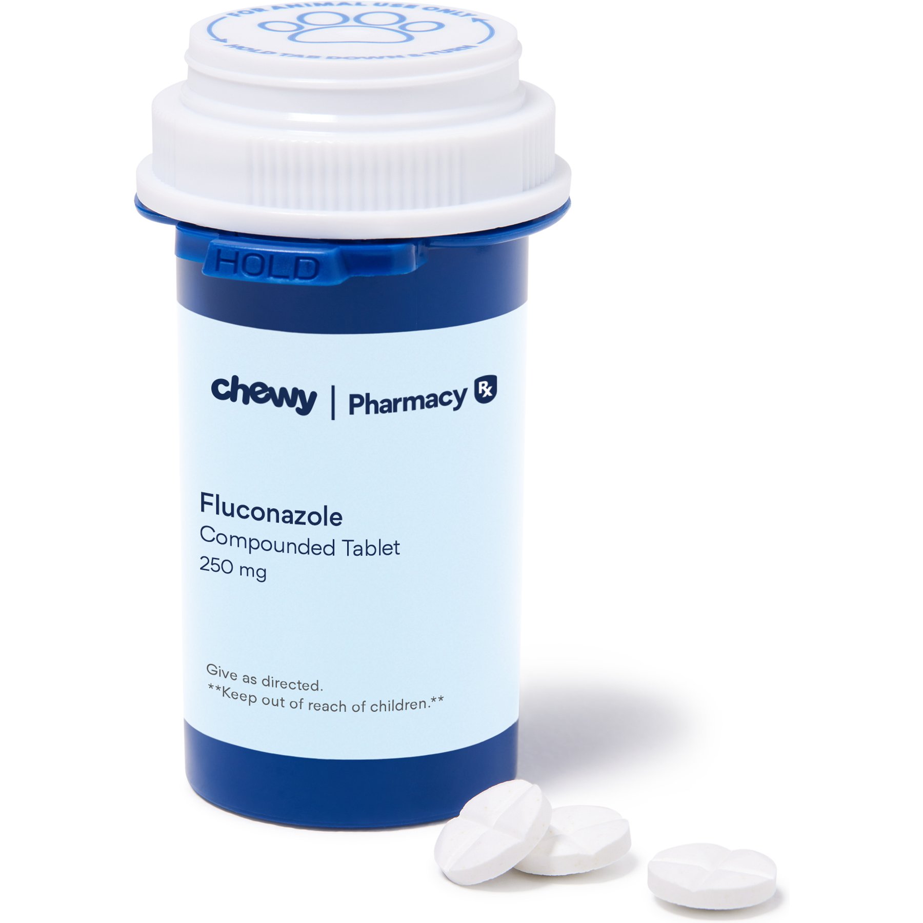 Fluconazole Compounded Quadrisect Tablet, 250 mg, 90 tablets for Veterinary use