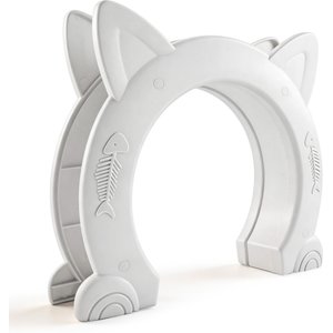 CEESC Durable Indoor Cat Door, White, Large