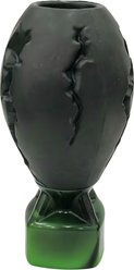 FrienHund SqueakyBomb Design Bacon Flavor Nylon & Rubber Chew Dog Toy, Black/Green