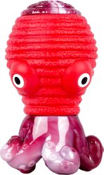 FrienHund Aggressive Chewers Bacon Flavor Nylon & Rubber Tough Chew Dog Toy, Red