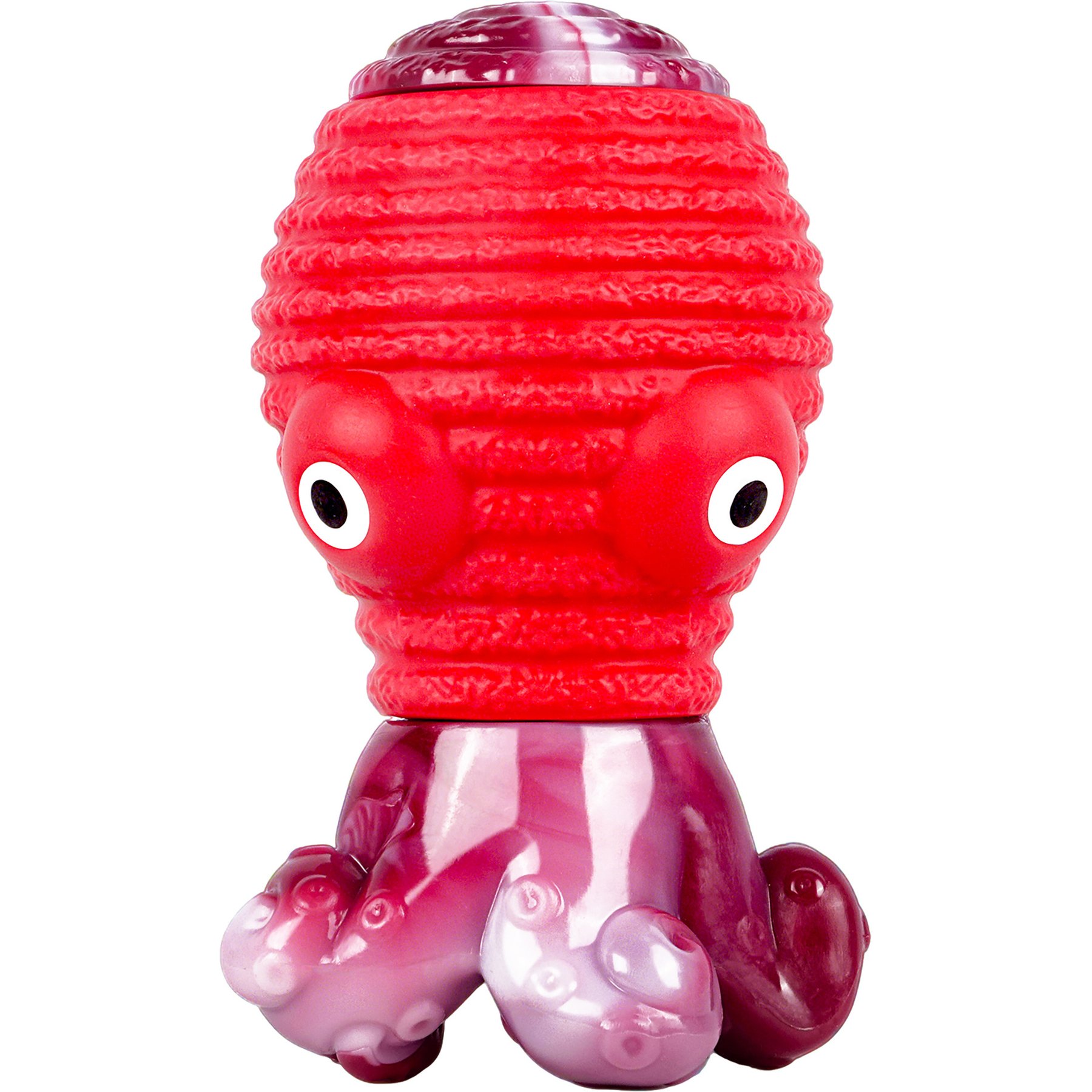 FrienHund Aggressive Chewers Bacon Flavor Nylon & Rubber Tough Chew Dog Toy, Red