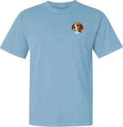 Teddy the Dog Beagle Embroidered Classic Tee, Blue Breeze, XXX-Large slide 1 of 2