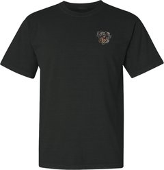 Teddy the Dog Dachshund Embroidered Classic Tee, Black, Medium