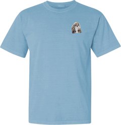 Teddy the Dog Shih Tzu Embroidered Classic Tee, Blue Breeze, XXX-Large