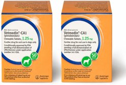Vetmedin-CA1 (pimobendan) Chewable Tablets for Dogs, 1.25-mg, 100 chewable tablets
