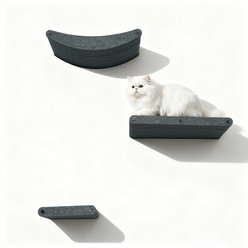 Bencmate Polypropylene Cat Wall Shelves, Black
