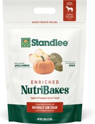 Standlee NutriBakes Premium Forage Low Starch Alfalfa, Apple & Pumpkin Horse Treats, 5-lb bag