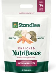 Standlee NutriBakes Premium Forage Low Starch Timothy, Carrot & Beet Pulp Horse Treats, 5-lb bag