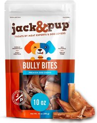 Jack & Pup Odor-Free Beef Bully Bites Dog Chew Treats, 10-oz