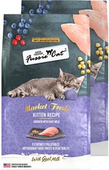 Fussie Cat Market Fresh Kitten Recipe Chicken with Goat Milk Dry Cat Food, 20-lb bundle
