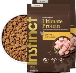 Instinct Ultimate Protein Cage-Free Chicken Recipe Grain-Free Dry Cat Food, 20-lb bundle