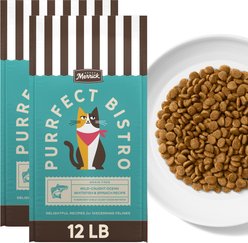 Merrick Purrfect Bistro Grain-Free Wild-Caught Ocean Whitefish & Spinach Recipe Dry Cat Food, 24-lb bundle