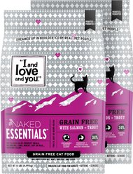 I and Love and You Naked Essentials Salmon & Trout Recipe Grain-Free Dry Cat Food, 22-lb bundle
