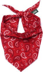 The Paws Dallas Dog & Cat Bandana, Red, Medium