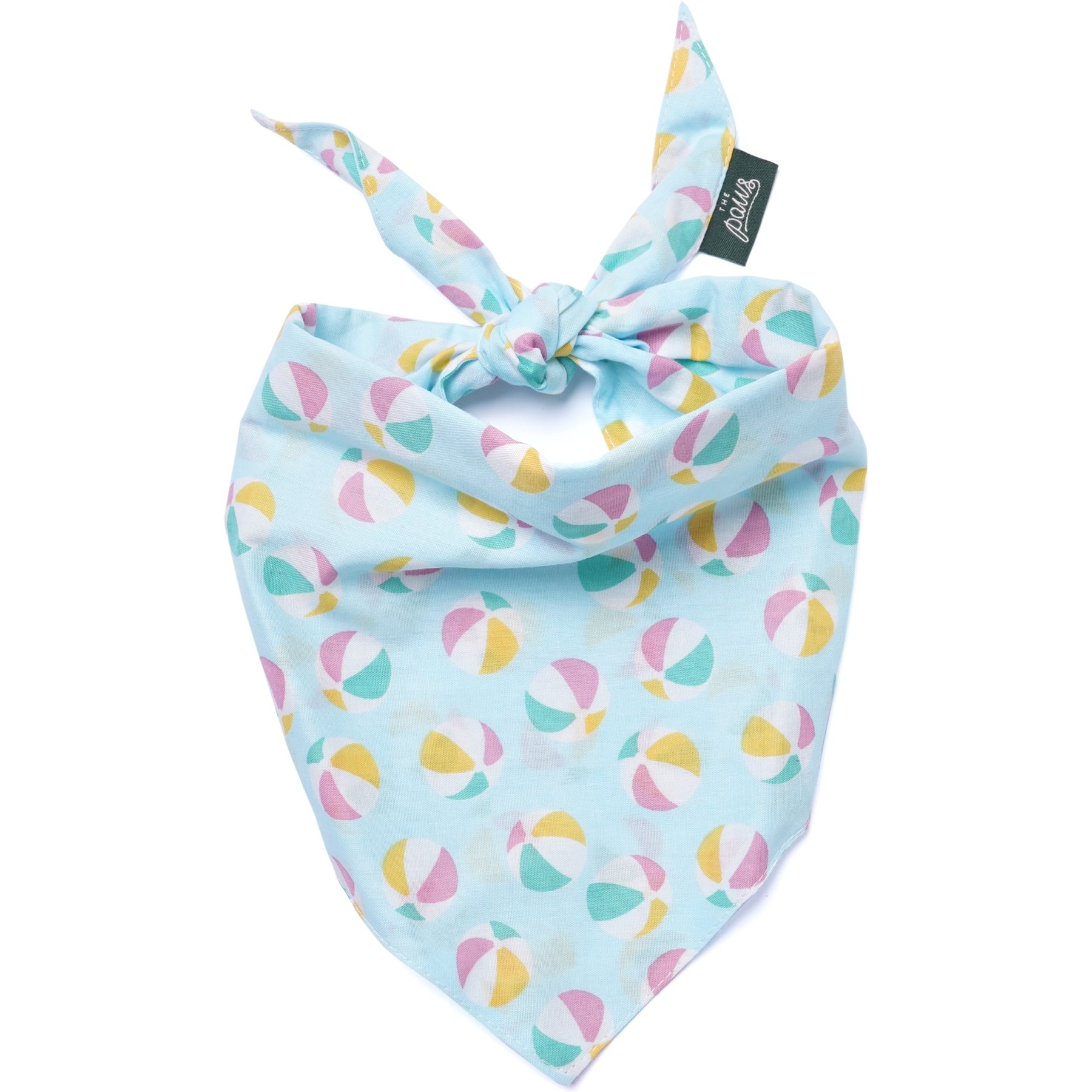 The Paws Summer Dog & Cat Bandana, Blue, X-Large