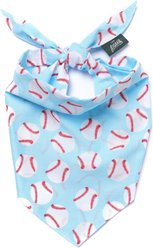 The Paws Home Run Dog & Cat Bandana, Blue, X-Large