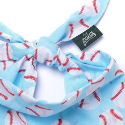 The Paws Home Run Dog & Cat Bandana, Blue, Large slide 2 of 6