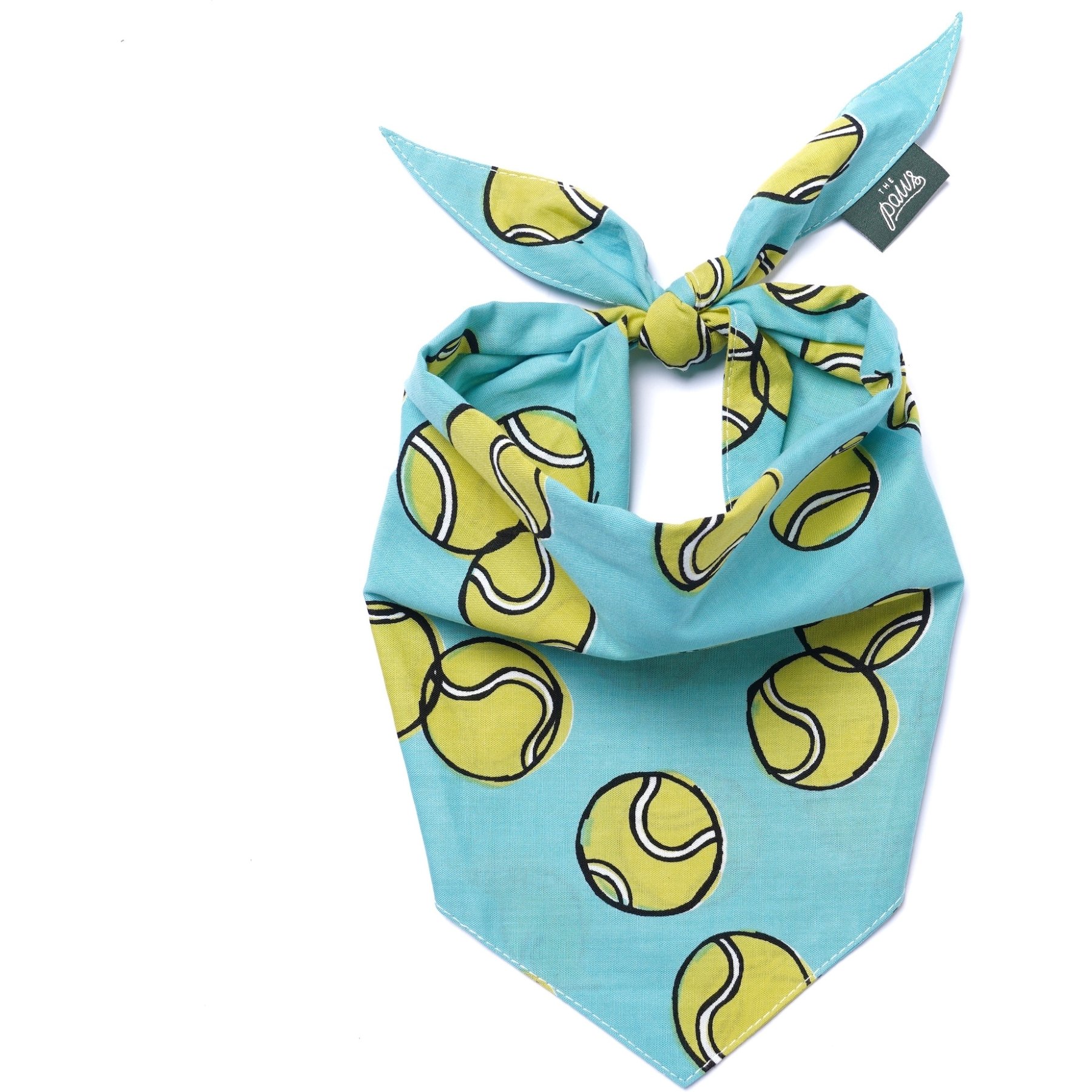 The Paws Fetch Dog & Cat Bandana, Green, Small