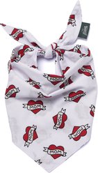 The Paws Valentine's Day Love Mom Dog & Cat Bandana, Red, X-Large