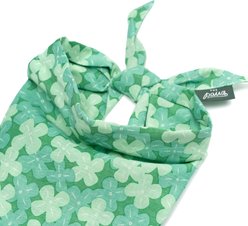 The Paws Clover Dog & Cat Bandana, Green, Small slide 2 of 6