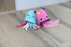Quirky Kitty Ocean Cool Chill Jellyfish Catnip Plush Cat Toy, Multicolor, Medium, 2 count slide 2 of 6