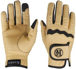 KUNKLE Equestrian Gloves Barn & Work Glove, Tan-Cream, X-Small