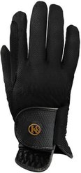 KUNKLE Equestrian Gloves Premium MESH Glove, Black, 8