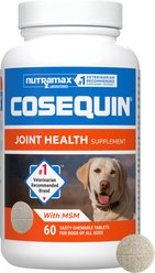 Nutramax Cosequin Joint Health Supplement with Glucosamine, Chondroitin & MSM Chewable Tablets for Dogs, 60 count