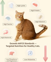 PET-EVER Purefeast High Protein Pork Flavored Freeze-Dried Cat Food & Topper, 14-oz bag slide 2 of 6