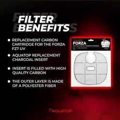 Aquatop FZ7 Replacement Carbon Cartridge, Black slide 2 of 7
