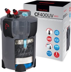 Aquatop 4-Stage Vortex Prime External Canister Filter, Gray, 125-gal