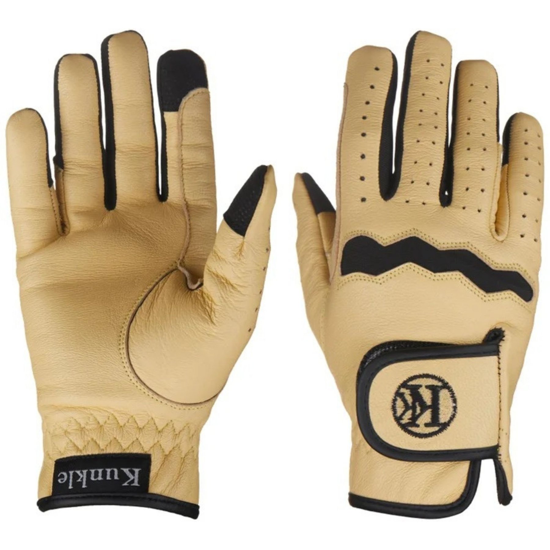 KUNKLE Equestrian Gloves Barn & Work Glove, Tan-Cream, X-Large