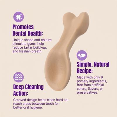 Show full view: Kseroo AD Calcium & Yak Bone Dental Chew Dog Treat slide 3 of 7