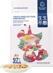 PET-EVER Purefeast High Protein Pork Flavored Freeze-Dried Cat Food & Topper, 14-oz bag