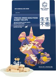PET-EVER Purefeast Rabbit Flavored Freeze-Dried Dog Food, 14-oz bag slide 1 of 5