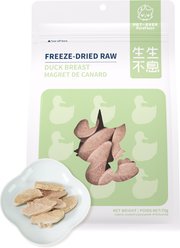 PET-EVER Purefeast Skin & Coat Health Duck Flavored Freeze-Dried Cat Treats, 2.5-oz bag