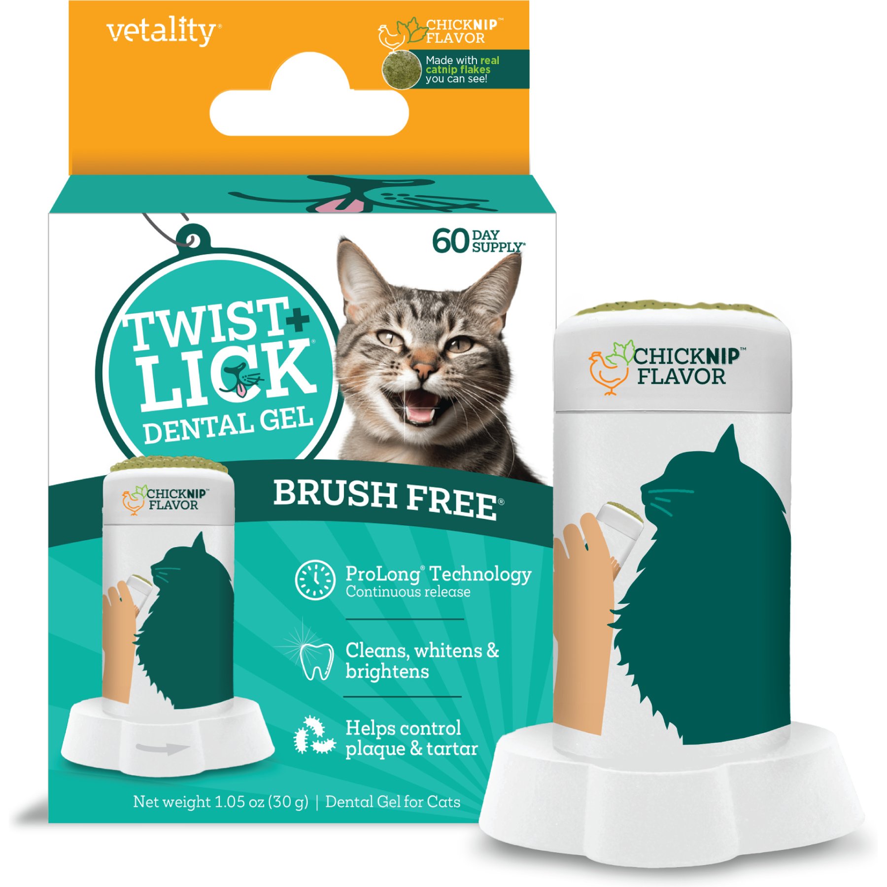 Vetality Twist & Lick Dental Cat Gel, 30-gram