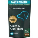 VetriScience Composure Calm & Confident Thunderstorms Support Clinically Tested Chicken‑Flavored Chews Calming & Anxiety Supplement for Dogs, 60 count