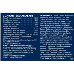 Bil-Jac Puppy Select Chicken Recipe Dry Dog Food, 30-lb bag