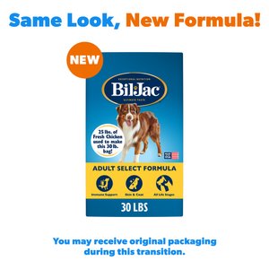 Bil-Jac Adult Select Chicken Recipe Dry Dog Food, 30-lb bag