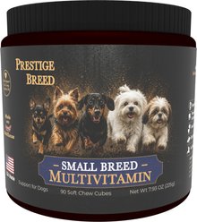 Prestige Breed Small Breed Multivitamins Digestive Health Bacon Flavored Supplement for Dogs, 90 count