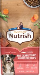 Rachael Ray Nutrish Whole Health Blend Real Salmon, Veggies & Brown Rice Recipe Gentle Digestion Dry Dog Food, 4.5-lb bag