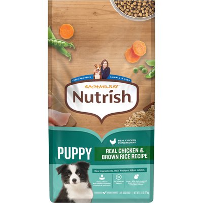 Rachael Ray Nutrish Rachael Ray Nutrish Real Chicken & Brown Rice Recipe Dry Puppy Food, 5-lb bag