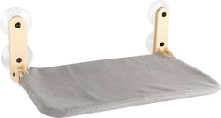 allforpaws Skywalk Foldable Lounge Cat Window Perch, Grey
